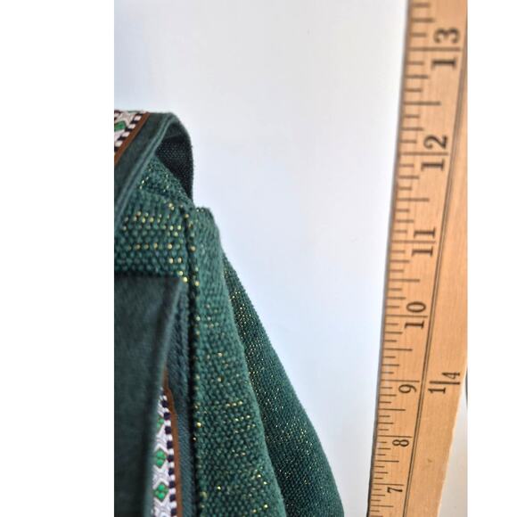 America & Beyond Boho Tote Bag Beaded Embroidered Colorful Zip Pockets Fall - Picture 9 of 10